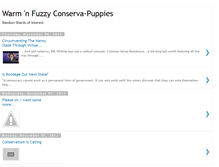 Tablet Screenshot of conservapuppies.blogspot.com