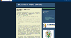 Desktop Screenshot of jovenesescritores2008.blogspot.com