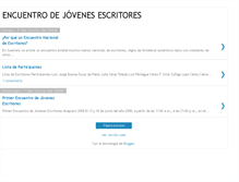 Tablet Screenshot of jovenesescritores2008.blogspot.com