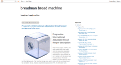 Desktop Screenshot of breadmanbreadmachine.blogspot.com