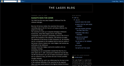 Desktop Screenshot of lagosblogger.blogspot.com