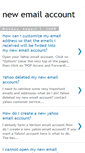 Mobile Screenshot of new-email-account.blogspot.com