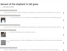 Tablet Screenshot of bewareoftheelephantintallgrass.blogspot.com