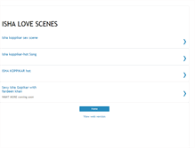 Tablet Screenshot of ishalovescenes.blogspot.com