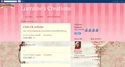 Desktop Screenshot of lorrainecreations.blogspot.com