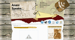 Desktop Screenshot of ananispeaks.blogspot.com