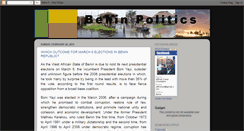 Desktop Screenshot of benin-politics.blogspot.com