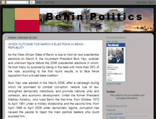Tablet Screenshot of benin-politics.blogspot.com