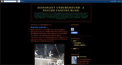 Desktop Screenshot of dissonantunderground.blogspot.com