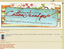 Tablet Screenshot of cottonstrendy.blogspot.com