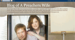 Desktop Screenshot of blogofapreacherswife.blogspot.com