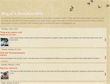 Tablet Screenshot of blogofapreacherswife.blogspot.com