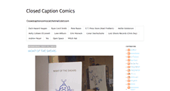 Desktop Screenshot of closedcaptioncomics.blogspot.com