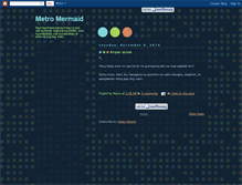 Tablet Screenshot of metromermaid.blogspot.com