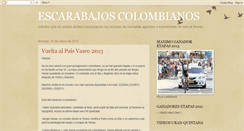 Desktop Screenshot of escarabajoscolombianos-agarci.blogspot.com