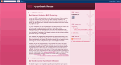 Desktop Screenshot of hypotheekkeuze.blogspot.com