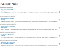 Tablet Screenshot of hypotheekkeuze.blogspot.com