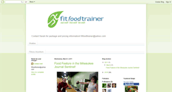 Desktop Screenshot of fitfoodtrainer.blogspot.com