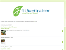 Tablet Screenshot of fitfoodtrainer.blogspot.com