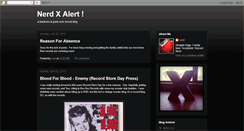 Desktop Screenshot of nerdxalert.blogspot.com