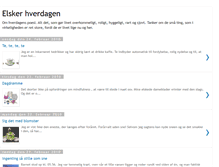 Tablet Screenshot of elskerhverdagen.blogspot.com