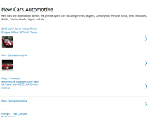 Tablet Screenshot of newcars-automotive.blogspot.com