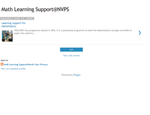 Tablet Screenshot of mathlearningsupportnvps.blogspot.com