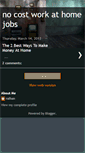 Mobile Screenshot of nocostworkathomejobs.blogspot.com