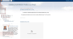 Desktop Screenshot of embajadores-de-paz.blogspot.com