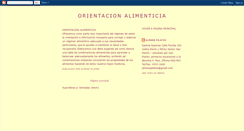 Desktop Screenshot of orientacionalimenticia.blogspot.com