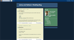 Desktop Screenshot of jennyandnathanwedding.blogspot.com
