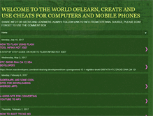 Tablet Screenshot of mycheats4u.blogspot.com