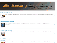 Tablet Screenshot of allindiansong.blogspot.com