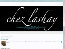 Tablet Screenshot of chezlashay.blogspot.com