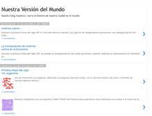 Tablet Screenshot of nuestraversiondelmundo.blogspot.com