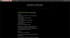 Desktop Screenshot of chipotlerecipes.blogspot.com