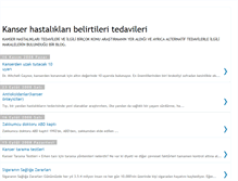 Tablet Screenshot of kanserhastaliklari.blogspot.com