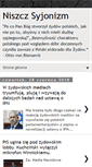 Mobile Screenshot of niszczsyjonizm.blogspot.com