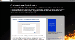 Desktop Screenshot of cattolicesimocristiano.blogspot.com