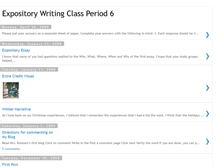 Tablet Screenshot of expositorywritingclassperiod6.blogspot.com