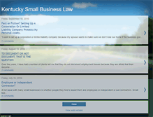 Tablet Screenshot of kysmallbusinesslaw.blogspot.com