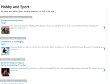 Tablet Screenshot of hobbyandsports.blogspot.com
