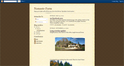 Desktop Screenshot of namastefarm.blogspot.com