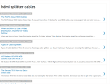 Tablet Screenshot of hdmisplittercables.blogspot.com