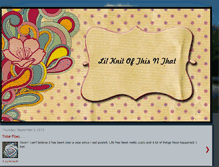 Tablet Screenshot of lilknitofthisandthat.blogspot.com
