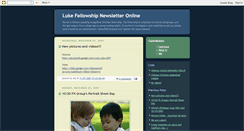 Desktop Screenshot of lukefellowship.blogspot.com