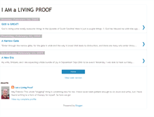 Tablet Screenshot of alivingproof.blogspot.com