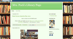 Desktop Screenshot of mrspockslibrarypage.blogspot.com