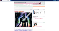 Desktop Screenshot of informationenergymedicine.blogspot.com