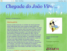 Tablet Screenshot of chegadadojoaovitor.blogspot.com